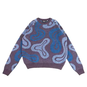 Stupid Lava Lamp Knitted Pullover (Dark Mahogany)