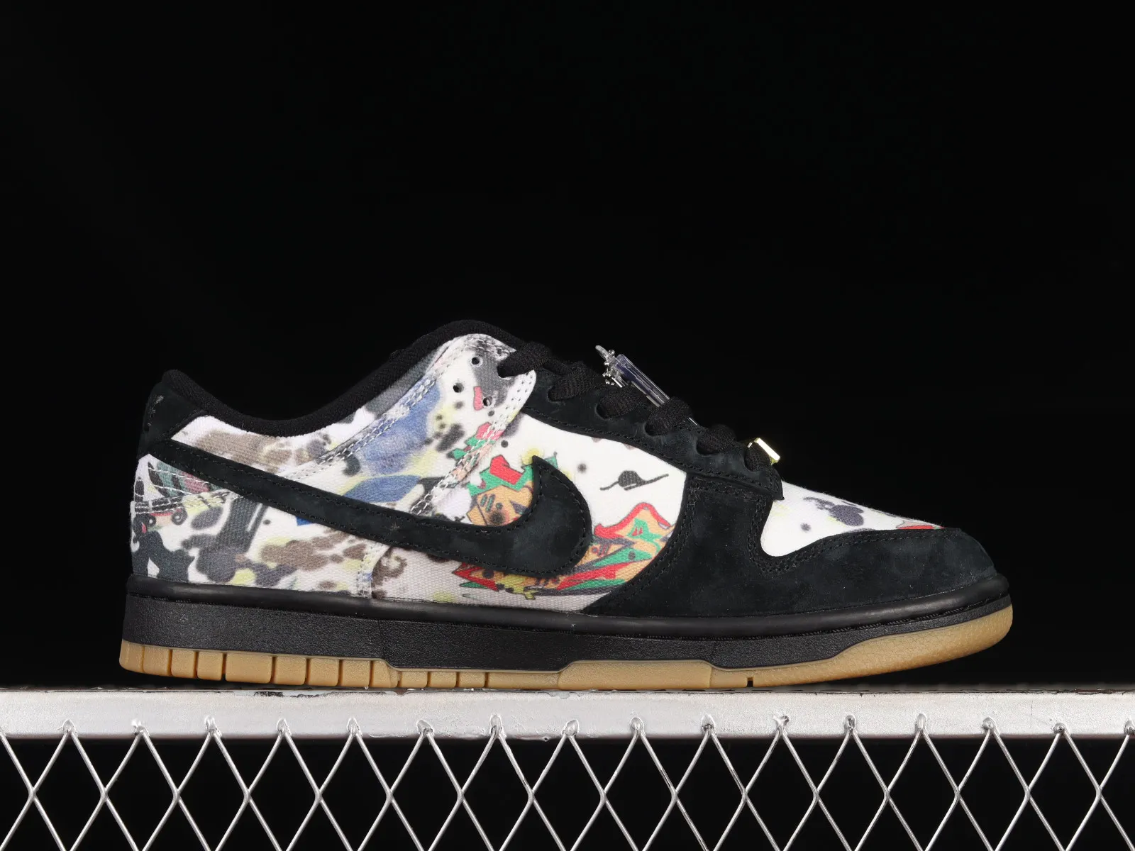 Supreme x Nike SB Dunk Low Rammellzee Black Multi-Color FD8778-001