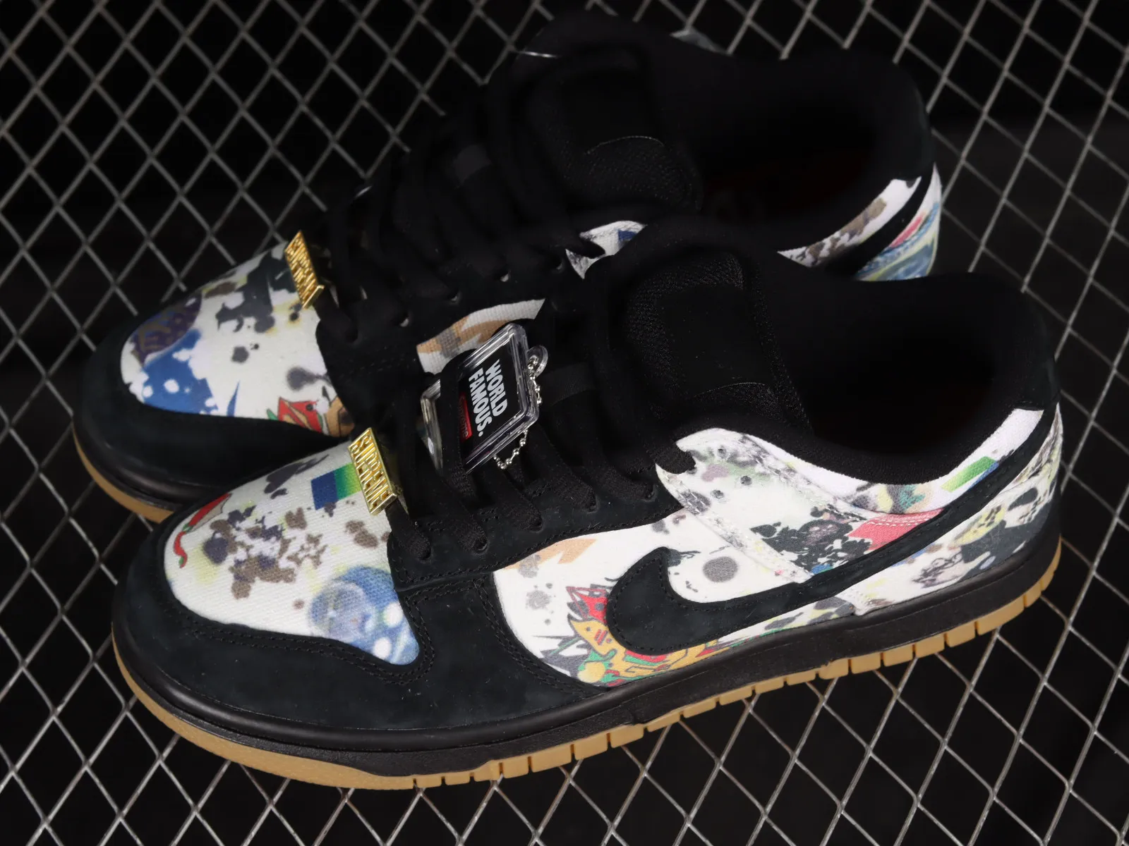 Supreme x Nike SB Dunk Low Rammellzee Black Multi-Color FD8778-001