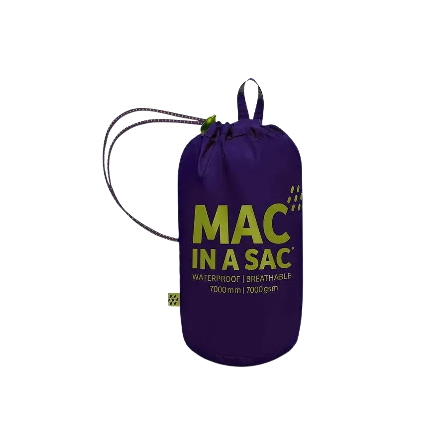 Target Dry Mac in a Sac Origin Unisex Waterproof Packaway Jacket in Grape