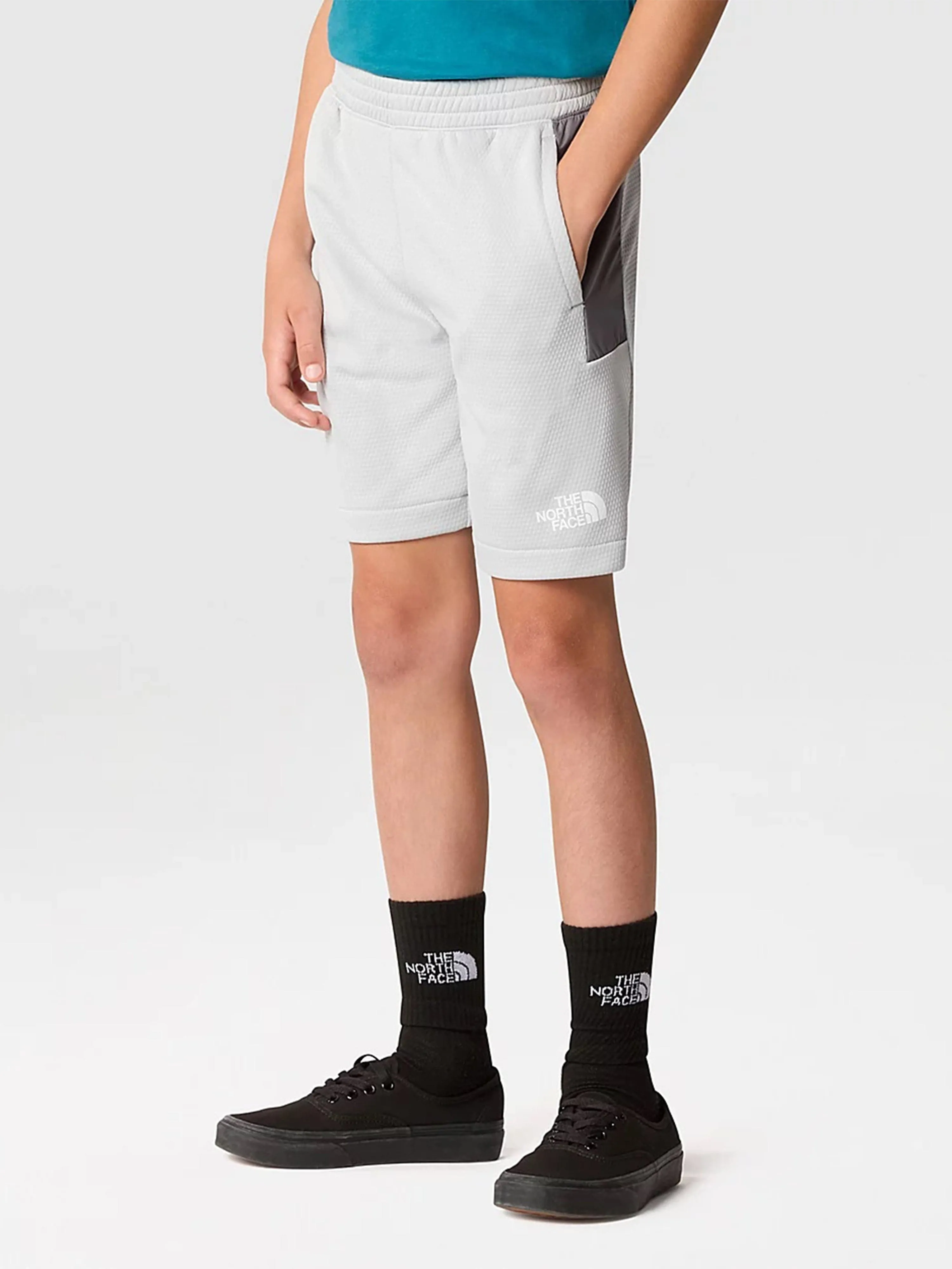 The North Face Boys Mountain Athletics Shorts in Grey