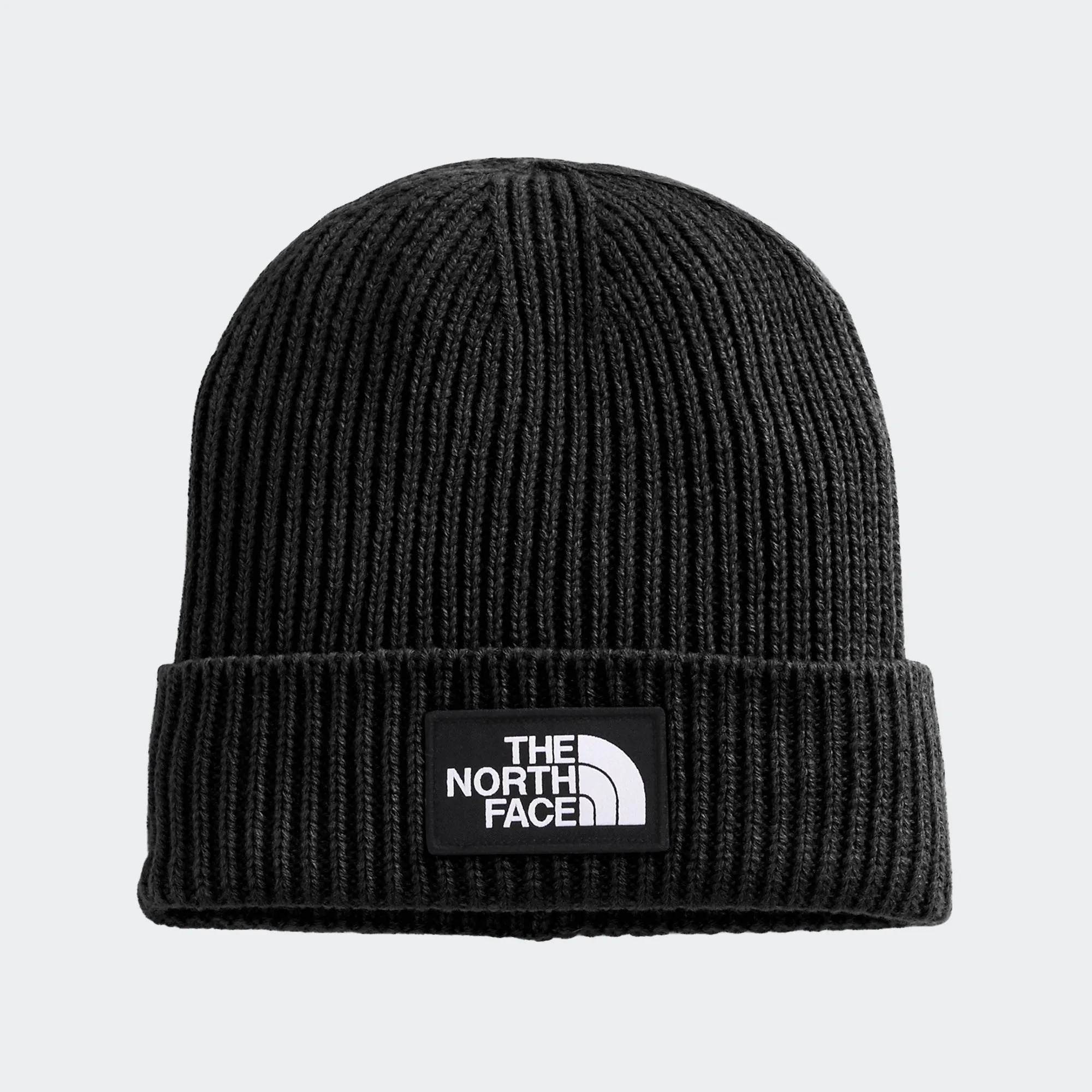 The North Face Logo Box Cuffed Beanie Black