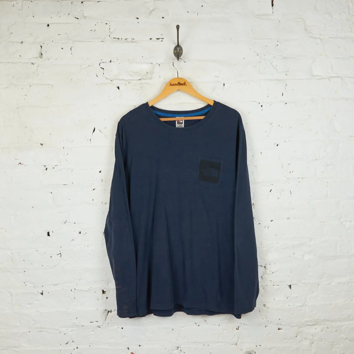 The North Face Long Sleeve T Shirt - Navy - XL