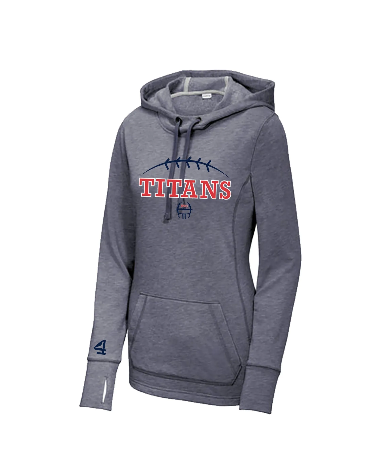 Titans Ladies Tri-Blend Wicking Fleece Pullover