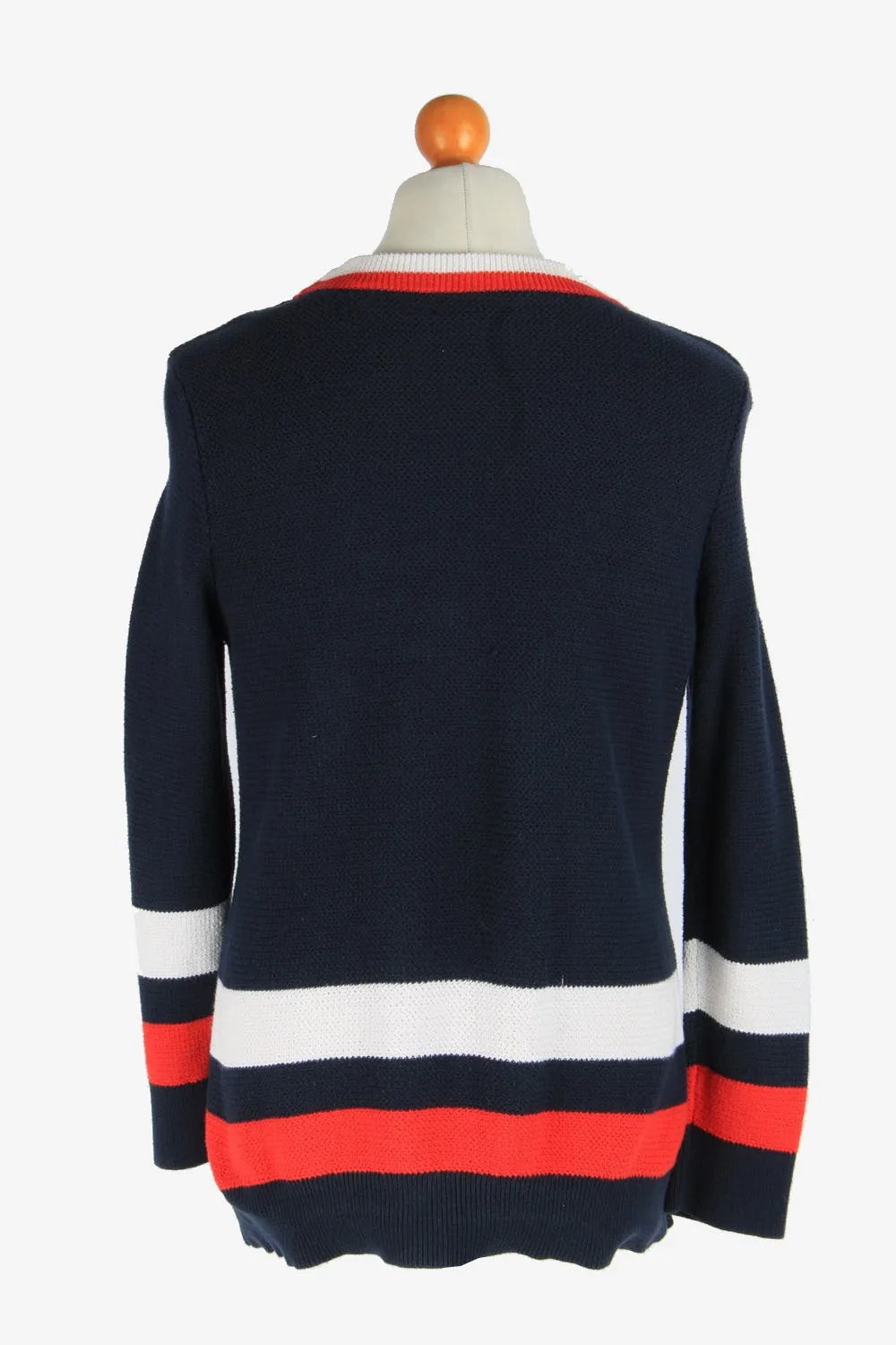 Tommy Hilfiger Crew Neck Jumper Pullover 90s Navy XL - Pepper Tree London