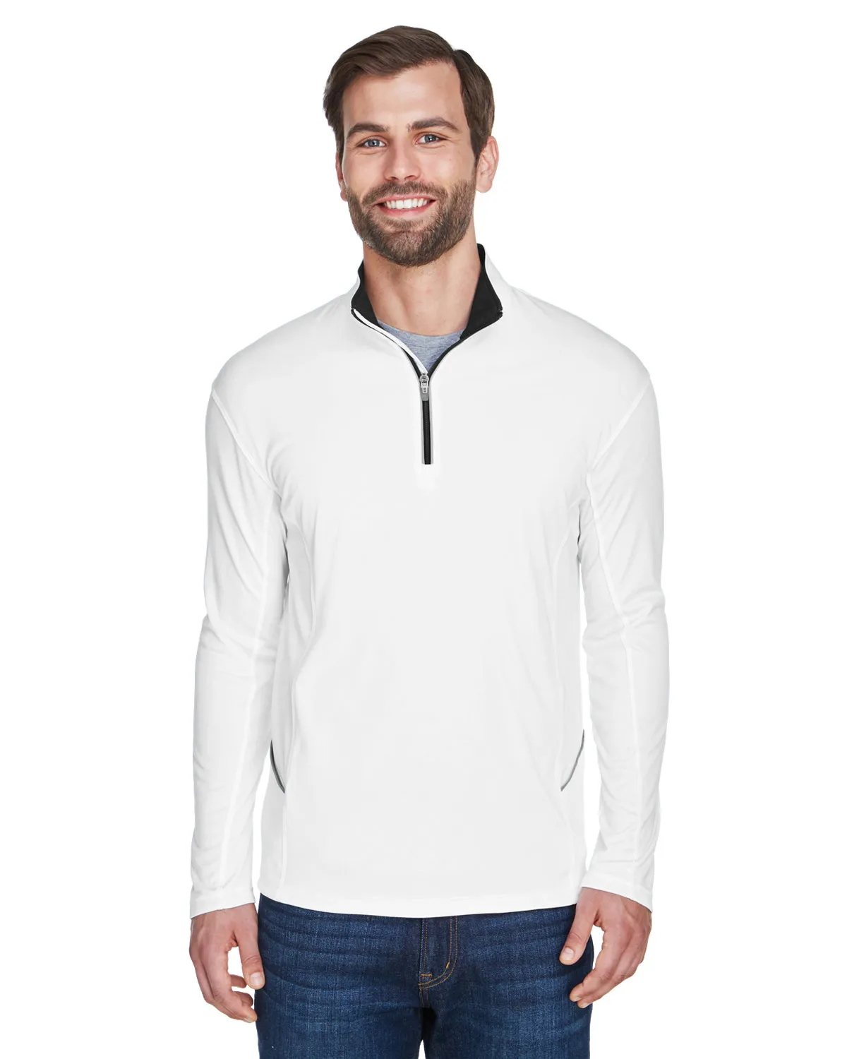 UltraClub 8230 Men's Cool & Dry Sport Quarter-Zip Pullover SKU: 8230