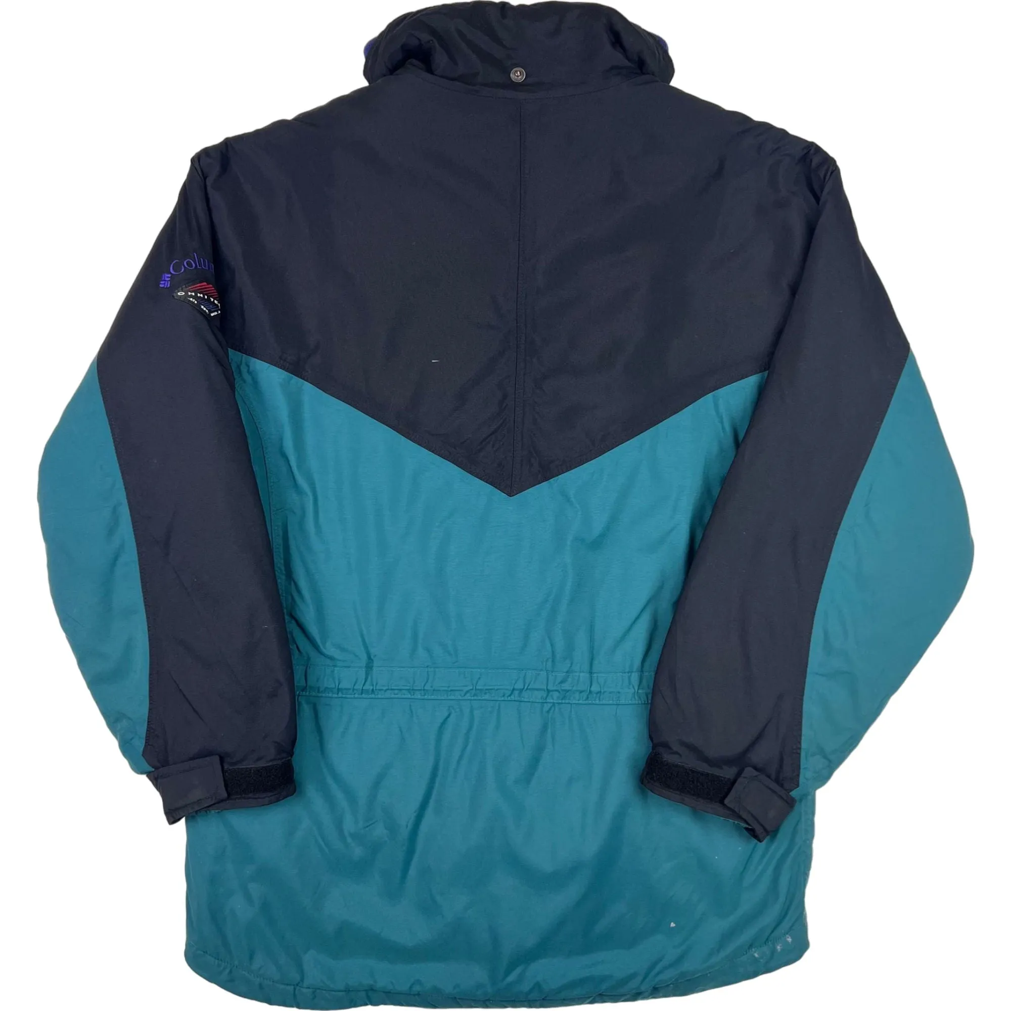 Vintage Columbia 90s Colourblock Ski Jacket Teal Blue