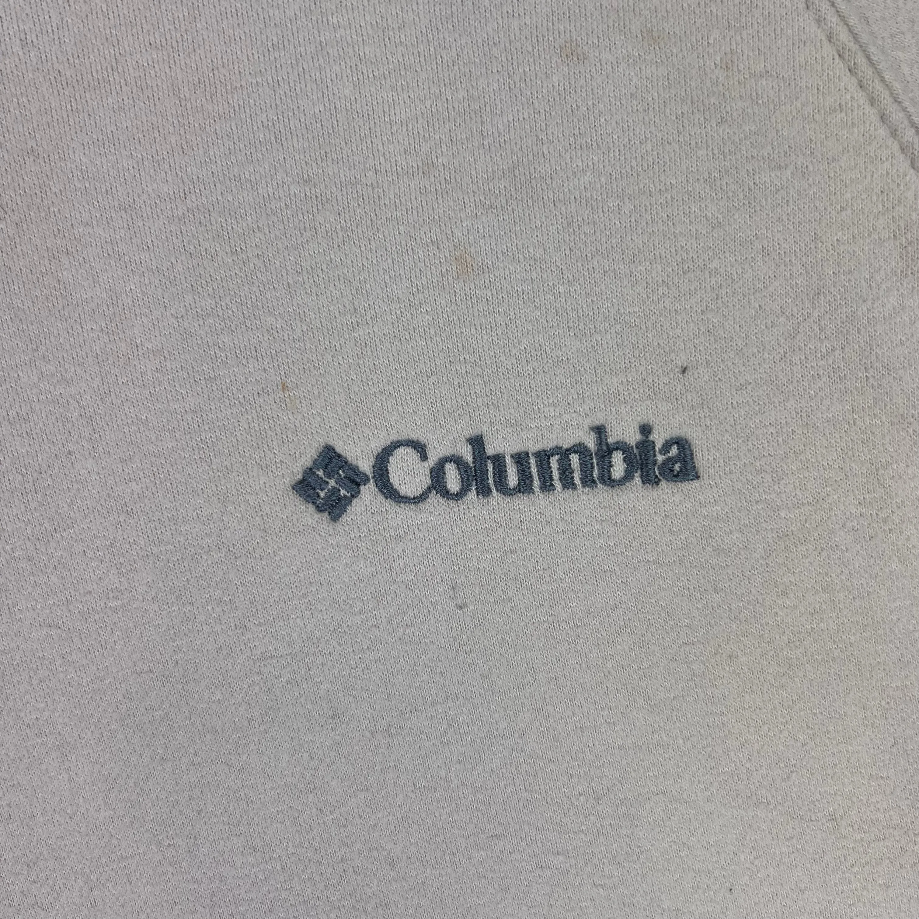 Vintage Columbia Hooded Sweatshirt Cream