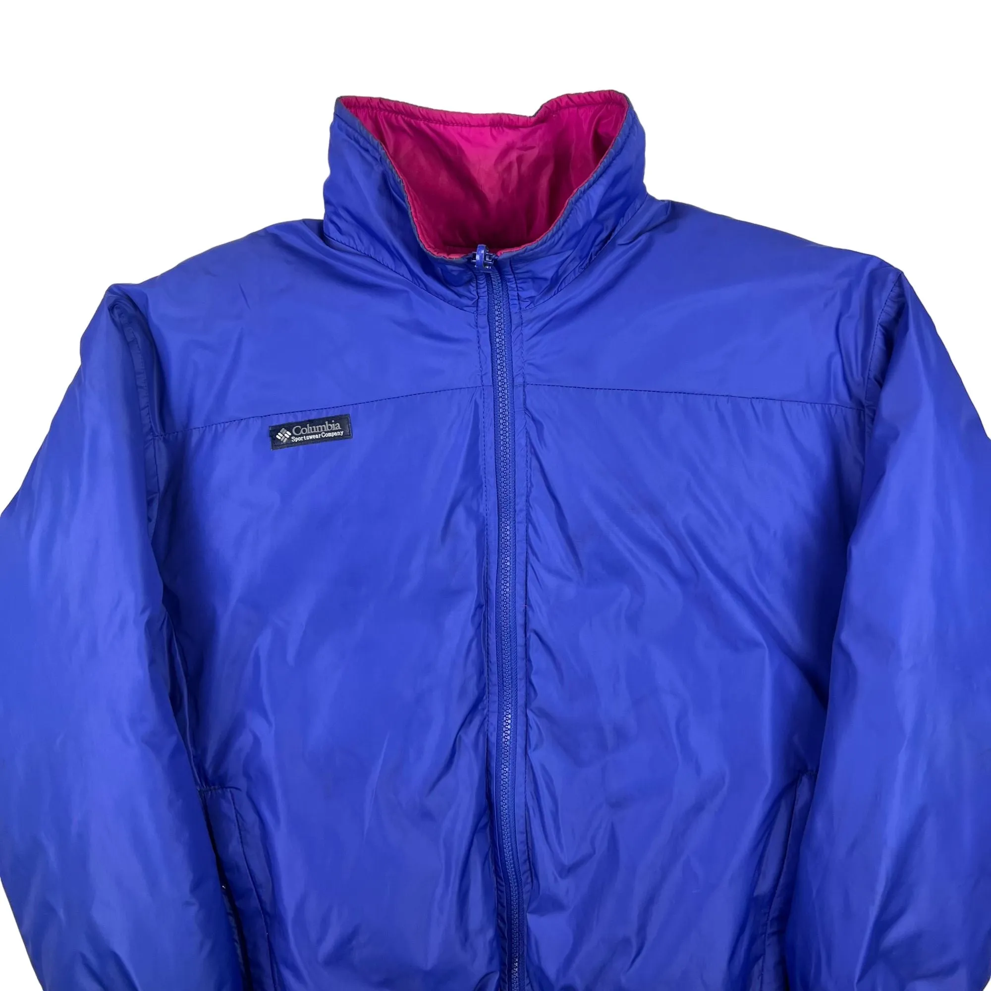 Vintage Columbia Reversible Jacket Blue Pink