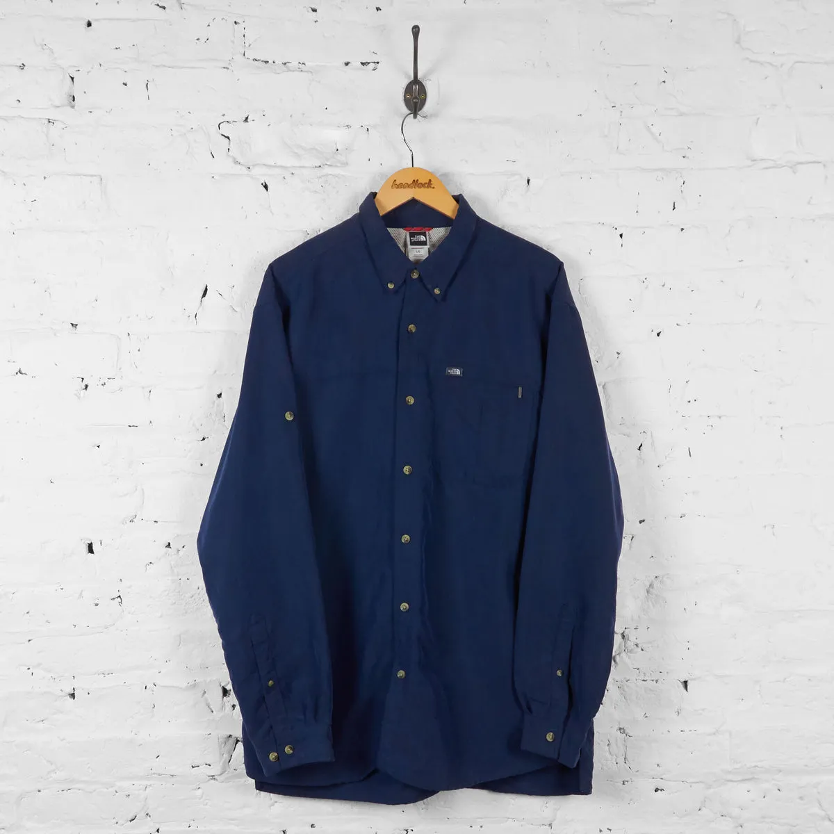 Vintage The North Face Utility Shirt - Navy - L