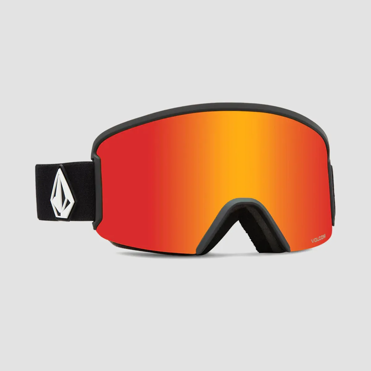 Volcom Garden Snow Goggles Matte Black/Red Chrome Matte Black/Red Chrome