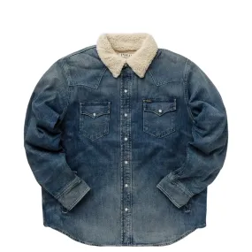 WESTERN FLEECE LINED DENIM SPORT JACKET