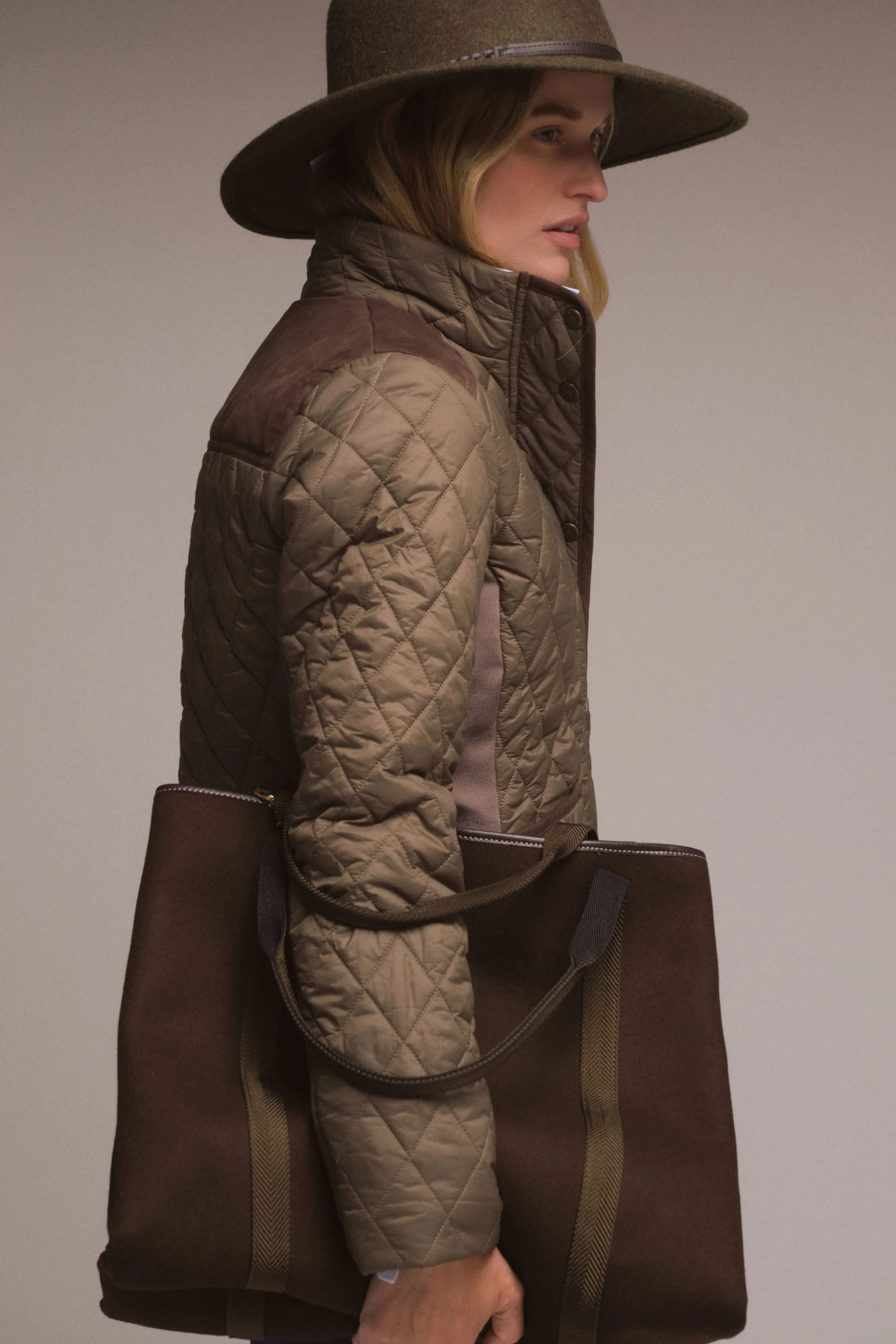 Winter Moss Highfield Quilted Jacket