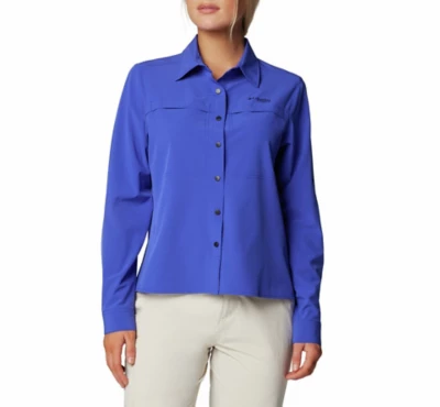 Women's Columbia Summit Valley Woven Long Sleeve Button Up Shirt