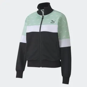 Women's PUMA AOP Track Jacket Mist Green