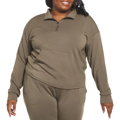 Women's RECREATION Plus Size Keely 1/4 Zip Pullover