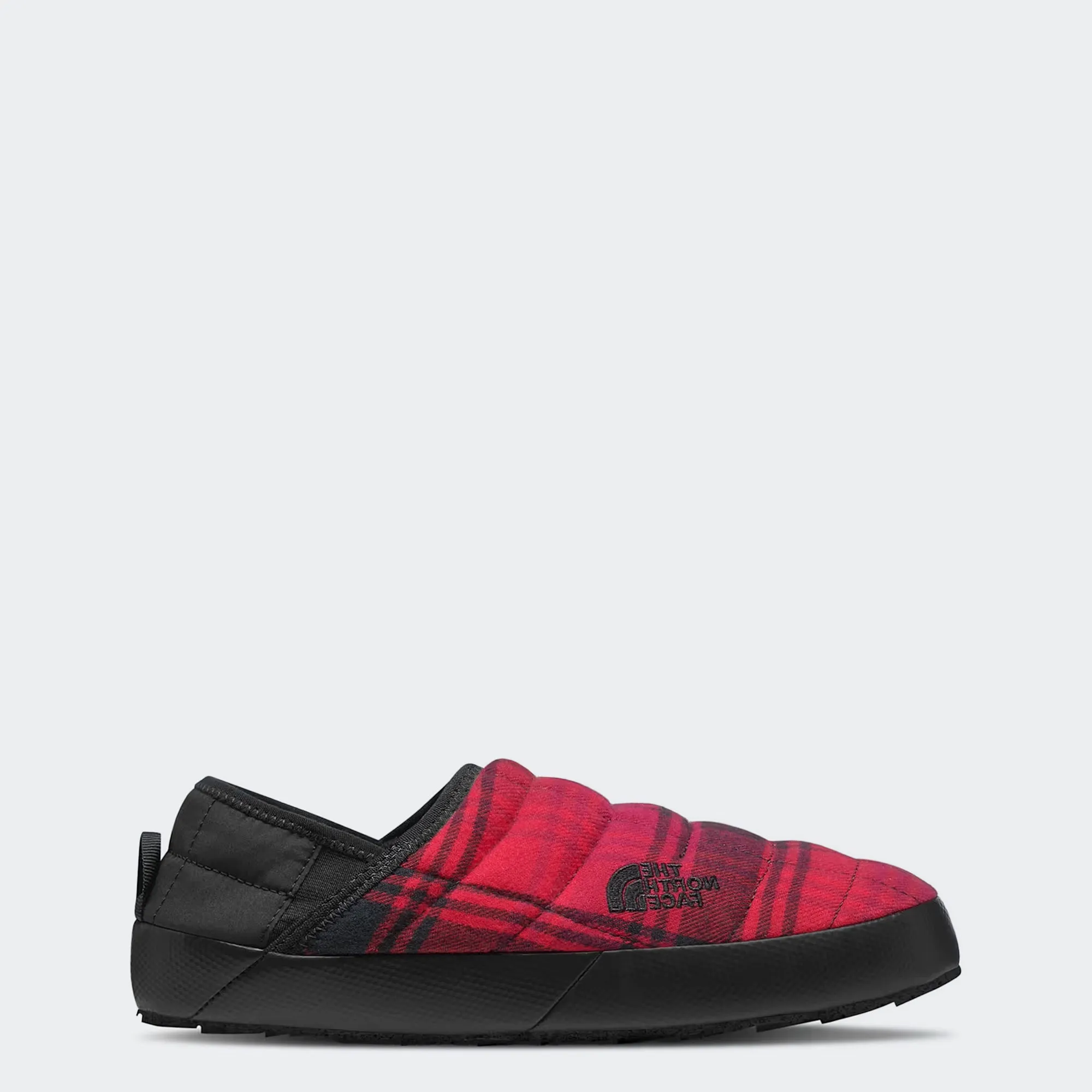 Women's The North Face Thermoball Traction V Novelty Mules Red Plaid