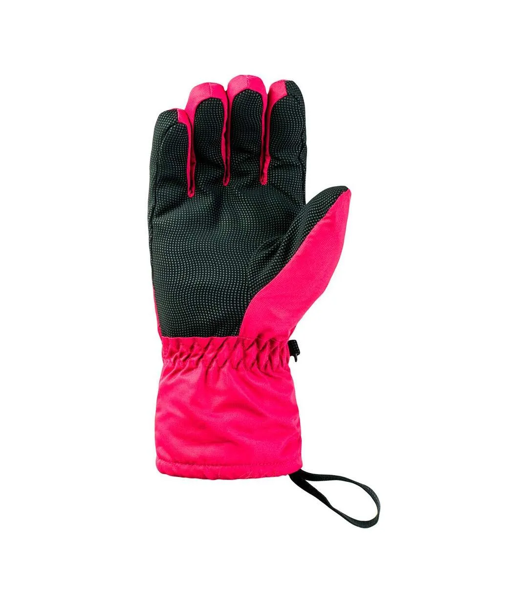 Womens/ladies galena contrast ski gloves sangria pink/black Hi-Tec