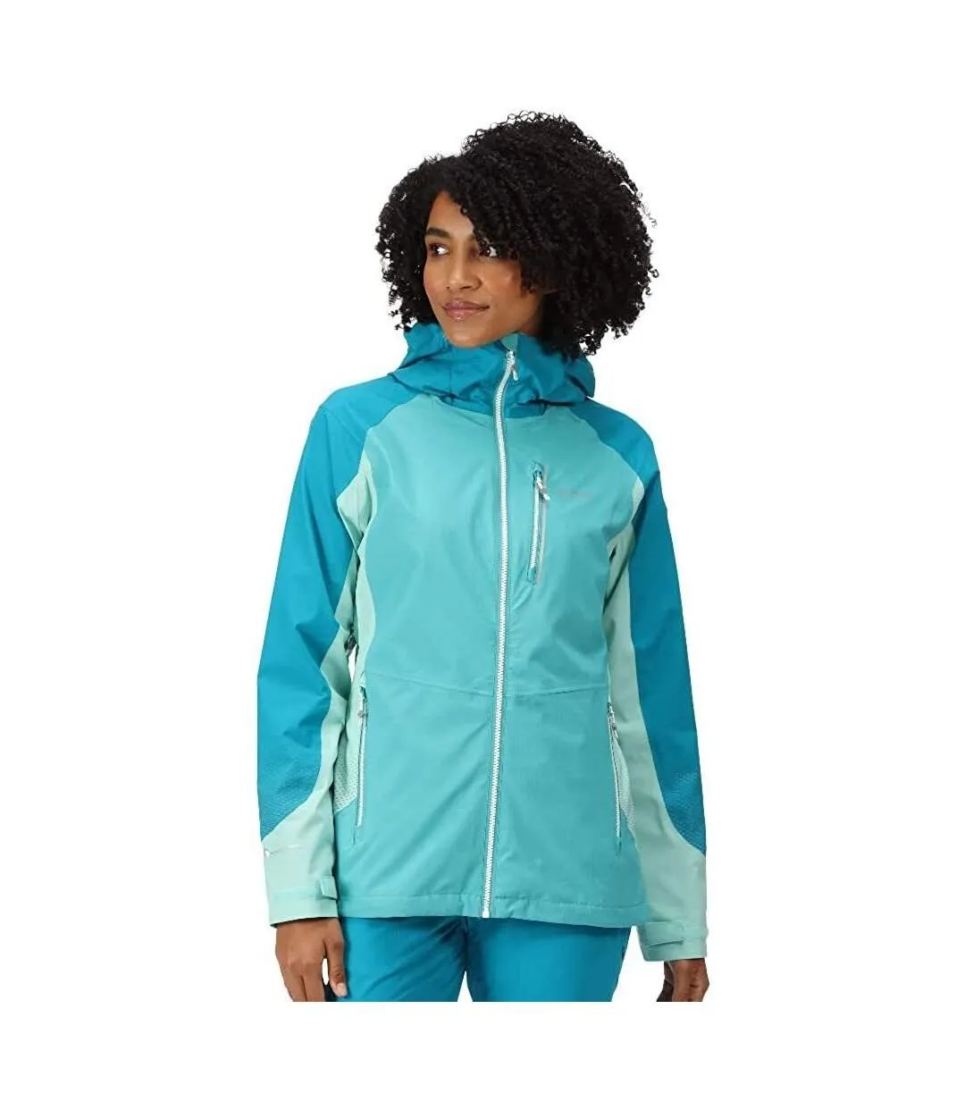 Womens/ladies highton pro waterproof jacket turquoise/enamel blue Regatta