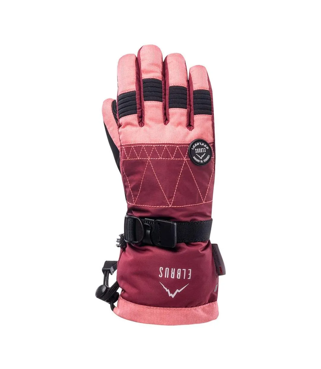 Womens/ladies shila ski gloves flamingo pink/wild ginger Elbrus