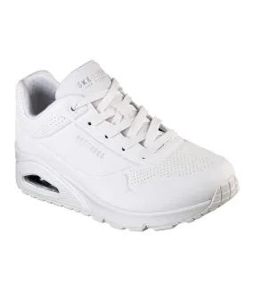 Womens/ladies uno stand on air trainers white Skechers