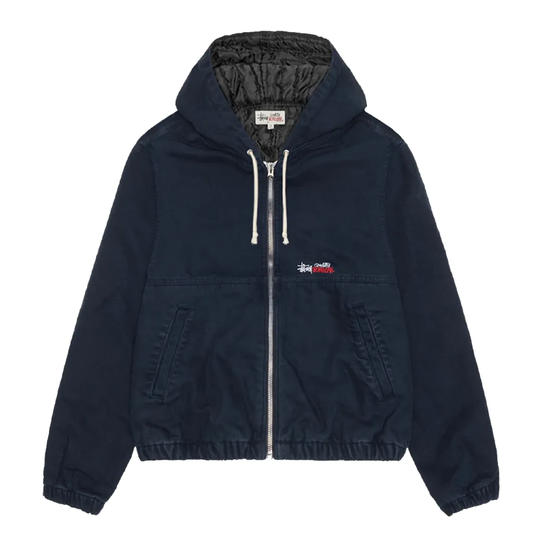 WORK JACKET INSULATED CANVAS NAVY